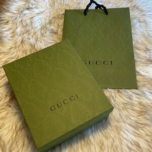 GUCCI Gift Box and Gift Bag with Handles